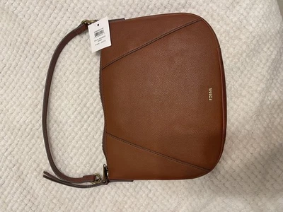 Fossil Skylar Crossbody Shoulder Bag Brown Leather SHB2656213 NWT Brandy - Image 1 of 4