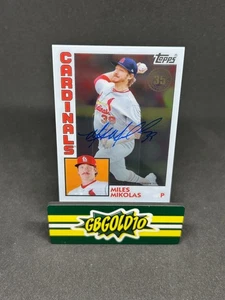 2019 Topps Clearly Miles Mikolas #84A-MMI Auto - Picture 1 of 2