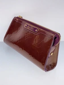Authentic Louis Vuitton Toulouse Cosmetic Pouch Monogram Vernis Bordeaux Used - Picture 1 of 8