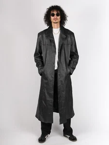 Chaqueta Larga de Cuero The Matrix Collection Vintage Hombre Talla L - Imagen 1 de 8
