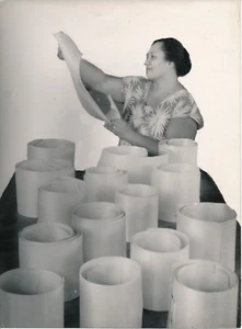 TAHITI ca. 1940 - Handwerk Faserhüte Pandanus Foto Nordmann - NV 2097 - Bild 1 von 2