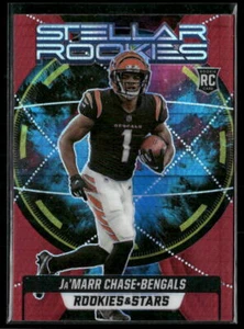 2021 Rookies & Stars #SR-7 Ja'Marr Chase Stellar Rookies Red Prizm red hyper - Picture 1 of 2