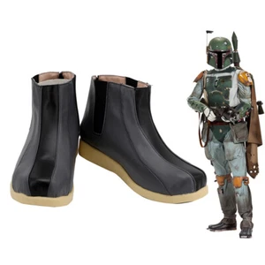 Star Wars Boba Fett Shoes Cosplay Men Boots Gray Shoes - Picture 1 of 6