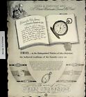 1937 Over a Century Ago Jules Juergensen Pocket Watch Vintage Print Ad 5972