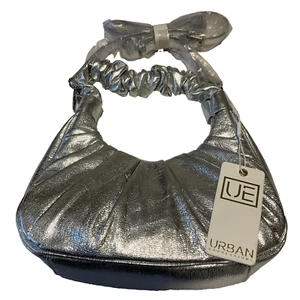 Urban Expressions Handbag Shoulder Strap Purse Womens Silver - Picture 1 of 13