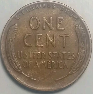 1930 P Lincoln Wheat Cent Mint Error W/Stripe,Improper Alloy Mix,Free Shipping! - Picture 1 of 2