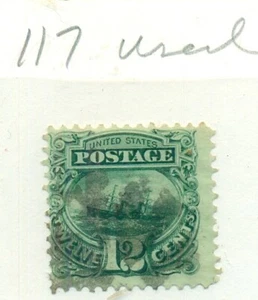 US #117, usado, sonido, Scott $130.00 - Imagen 1 de 1