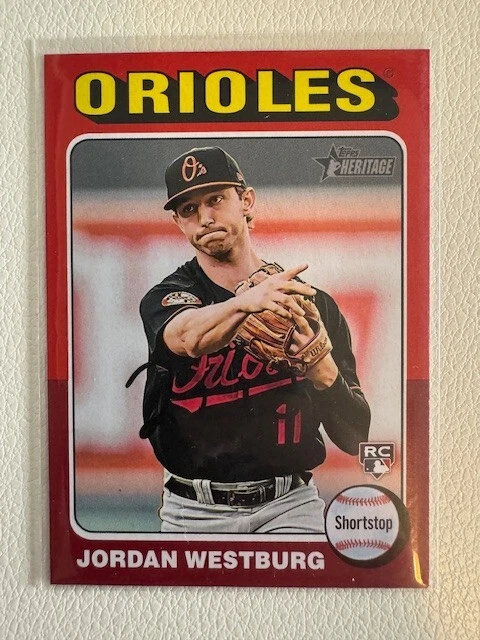2024 Topps Heritage Jordan Westburg Red Border #229