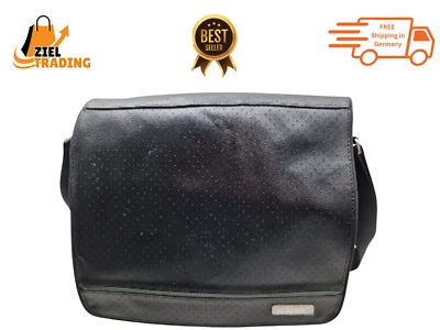Bose schwarze Aktentasche Kuriertasche Laptoptasche aus Kunstleder - Bild 1 von 4
