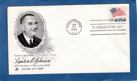 1965 US Cover President Johnson LBJ  Inauguration w/ ArtCraft Cachet Unaddressed Cover