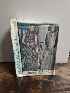 McCalls #4819 Misses Dress Or Top And Pants And Scarf- Size14 - Picture 1 of 2