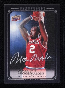 2007-08 Upper Deck Chronology Legend /99 Moses Malone #211 Auto HOF