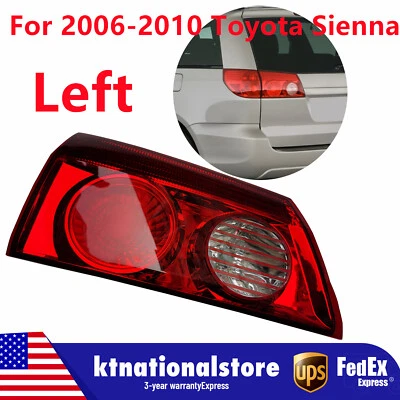 Lanterna traseira interna lâmpada traseira para Toyota Sienna 2006 2007-2010 lado esquerdo do motorista LH - Imagem 1 de 4
