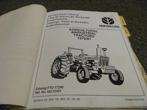 1975 1981 Ford New Holland 2600V 3600V 2600N 3600N Tractor Parts Catalog Manual - Picture 1 of 2