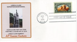 LEWIS & CLARK EXPEDITION FDC,  HARTFORD, IL  2004  L&C 6 - Picture 1 of 1