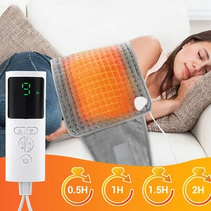 Electric Back Heating Pad Pain Relief Electric Heated Waist Belt Heat Therapy - Picture 1 of 14