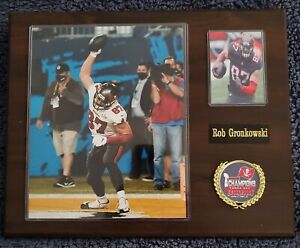 Rob Gronkowski Tampa Bay Buccaneers Super Bowl LV Champions Football Plaque
