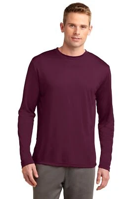 Camiseta de competidor Sport-Tek ST350LS para hombre manga larga Dri-Fit que absorbe la humedad Foto 1 de 3