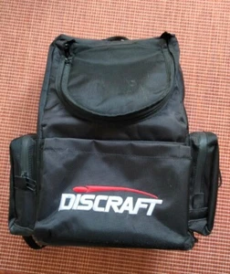 Discraft Backpack Bag Black Heavy Duty Used Disc Golf - Picture 1 of 13