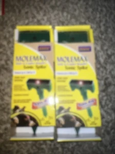 (x2) Molemax Mole & Gopher Repeller Sonic Spike Solar Powered - Picture 1 of 4