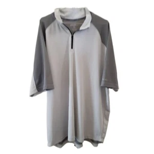 Eddie Bauer Men's Gray Short Sleeve 1/4 Zip Shirt - Picture 1 of 4