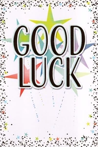 'GOOD LUCK ' GREETINGS CARD AND ENVELOPE 5" X 7" - Picture 1 of 3