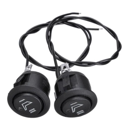 2Pcs Car Seats Heater Switch 3Pin Round Heated Rocker Hi/Low Off Control 12V - Image 1 of 4