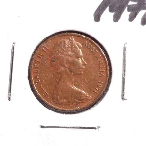 CIRCULATED 1971 1 CENT AUSTRALIAN COIN (62716) - Picture 1 of 3