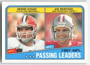 1988 Topps Bernie Kosar / Joe Montana LL #215 - Picture 1 of 2