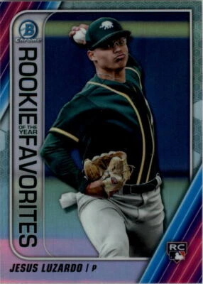 2020 Bowman Chrome Rookie of the Year Favorites #ROYFJL Jesus Luzardo - NM-MT - Image 1 of 2