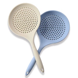 Food Grade Silicone Slotted Spoon Large Heat-resistant Strainer Colander Skimmer - Picture 1 of 14