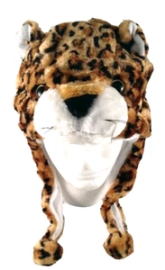 Jaguar Aviador Piloto Fiesta Halloween Disfraz Animal Peluche Sombrero S - Imagen 1 de 2