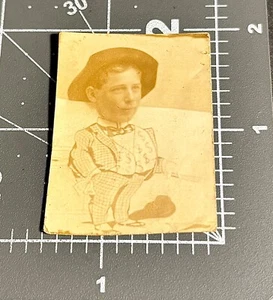 1890s RICH MAN Dollar Signs WEALTHY Man Antique Arcade Comic Body Small PHOTO #2 - Picture 1 of 2