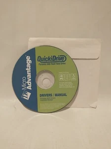Micro Advantage QuickiDrive tragbares USB-Flash-Laufwerk 98SE Treiber/Handbuch CD-ROM - Bild 1 von 4