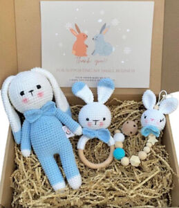Baby  Bunny Crochet Gift Set for Baby girls / baby shower / gender reveal