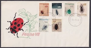 Yugoslavia-1966 (Mi.1158/63) Insects, FDC (Zagreb) II - Picture 1 of 1