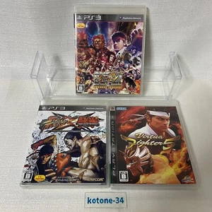 Super Street Fighter Tekken Virtua Fighter 5 PS3 JapaneseGame Set of 3 NTSC-J - Picture 1 of 4