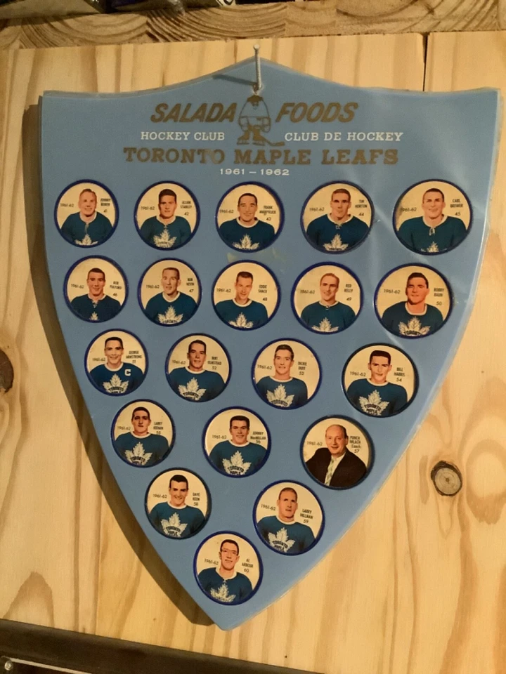 1961-62 SALADA FOODS JUNKET COINS TORONTO MAPLE LEAFS COMPLETE SET with SHIELD - Image 1 of 1