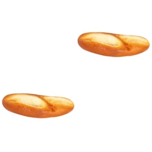 2pcs Simulated Bread Decor Artificial Bread Model Bread Prop Decorative Bread - Zdjęcie 1 z 12