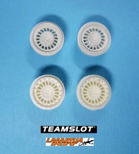 TEAM SLOT 1/32 - 4X LLANTAS BLANCAS RENAULT 5 MAXI TURBO - GOTTI - BRAID TARGA - Imagen 1 de 2