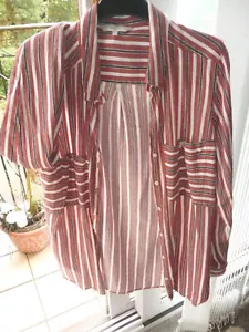 stripe blouse size 14 by next worn only a few times a classic style two pockets  - Picture 1 of 2
