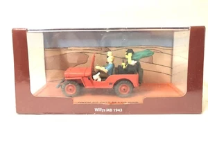 V1 Jeep Willys Tintin Toon Car 1:43 Model Modellini Auto Burago Majorette - Foto 1 di 2