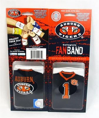Auburn University Fan Brazo Muñeca Banda para Sudar Equipo Tigres Jersey Lata Soporte Enfriador Foto 1 de 2