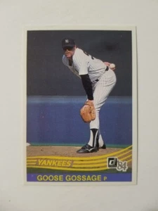 GOOSE GOSSAGE 1984 DONRUSS BASEBALL CARD #396 NEW YORK YANKEES - Picture 1 of 2