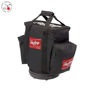 Rawlings Baseball Carry Case Bag Container 5 Dozen 60 Balls Black Top Handle - Picture 1 of 19