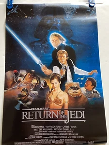STAR WARS - RETURN OF THE JEDI  1983 HANS LEIA C-3PO STYLE B 11" X 17" POSTER - Picture 1 of 3