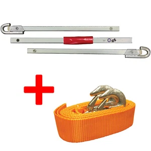 Barra de remolque coche turismo cuerda de remolque ayuda en carretera SET ayuda de remolque cinturón de montaña - Imagen 1 de 1