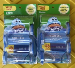 Scrubbing Bubbles RAINSHOWER Gel Toilet Cleaning Stamp LOT OF 2 NEW IN PACKAGE - Picture 1 of 6