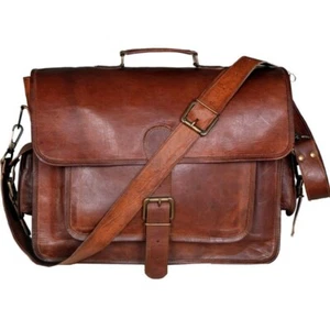 Brown Leather Bag With Belt For Carrying Laptops and Other Accessories 384848ddc - Bild 1 von 6