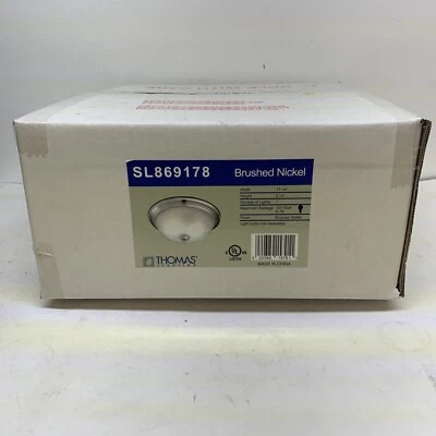 Thomas Essentials Ceiling Lamp SL869178 Brushed Nickel Ceiling Light Fixture… - Image 1 of 4